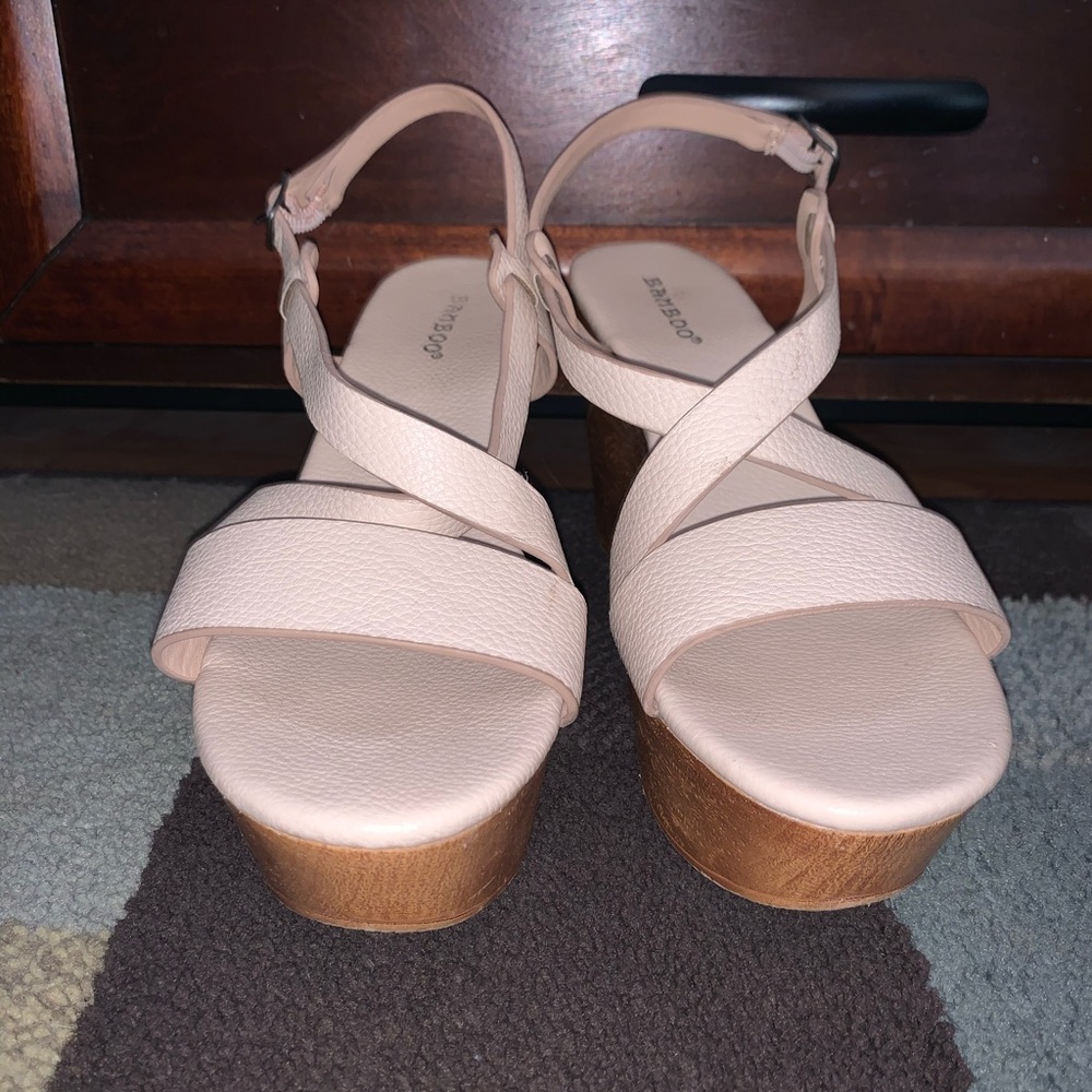 4inch cream colored heels